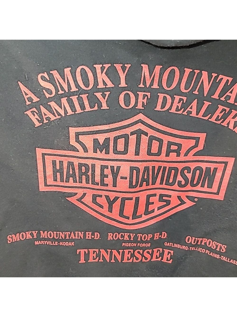 Harley davidson zip up hoodie Smoky mountains men's small - Picture 5 of 5